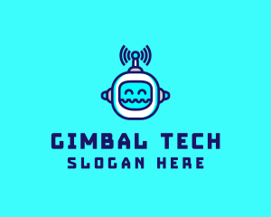 Tech Robot Streamer logo design