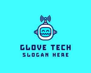 Tech Robot Streamer logo design