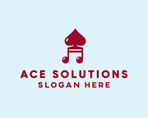 Ace - Musical Ace Of Spades logo design