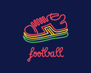Minimalist Neon Sneakers  Logo
