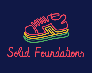 Neon - Minimalist Neon Sneakers logo design