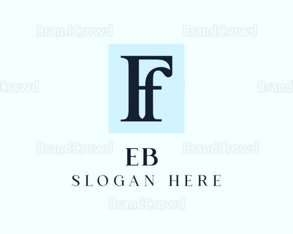 Modern Business Letter F Logo