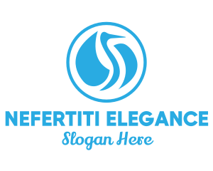 Blue Elegant Pelican logo design