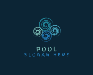 Travel - Cloud Swirl Whirlpool logo design