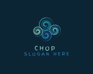 Trip - Cloud Swirl Whirlpool logo design