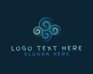 Swirl - Cloud Swirl Whirlpool logo design