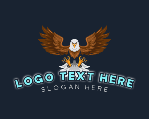 Bird - Eagle Bird Gaming logo design