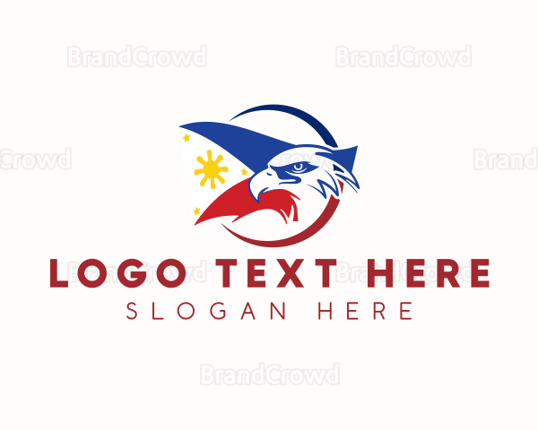 Patriot Eagle Philippine Flag Logo