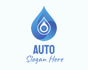 Blue Gradient Droplet  Logo