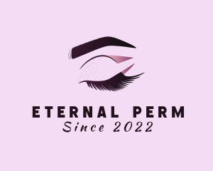 Perm - Wellness Beauty Eyelash logo design