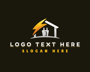 Plug - Lightning Plug House logo design