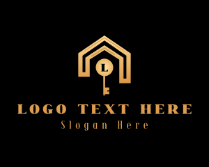 Locksmith - House Key Real Estate logo design