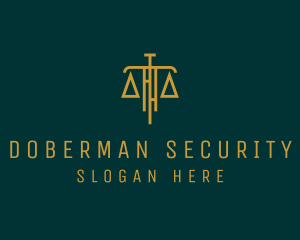 Law Firm Legal Scale logo design