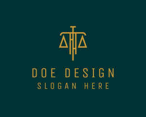 Law Firm Legal Scale logo design