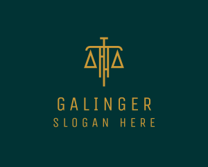 Judge - Law Firm Legal Scale logo design