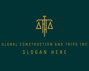 Law Firm Legal Scale logo design