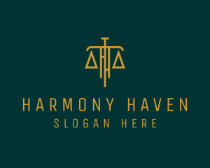 Balance - Law Firm Legal Scale logo design