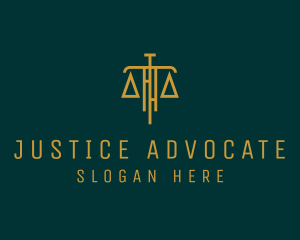 Prosecutor - Law Firm Legal Scale logo design
