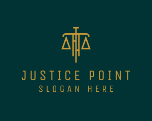 Judiciary - Law Firm Legal Scale logo design
