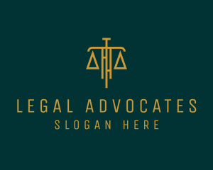 Law Firm Legal Scale logo design