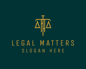 Law Firm Legal Scale logo design