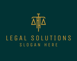 Law Firm Legal Scale logo design