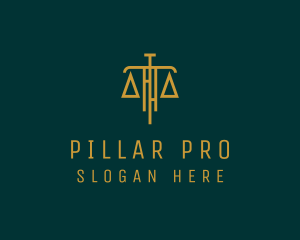 Law Firm Legal Scale logo design