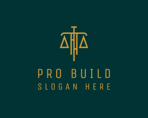 Law Firm Legal Scale logo design