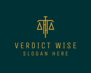 Judge - Law Firm Legal Scale logo design