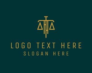Jury - Law Firm Legal Scale logo design
