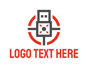 Target - USB Flash Drive logo design