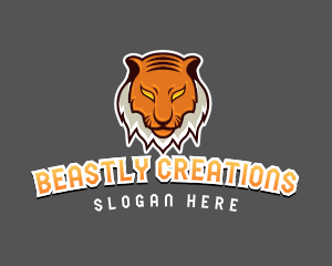 Predator Tiger Beast logo design