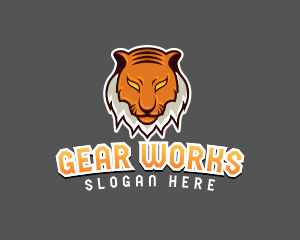 Predator Tiger Beast logo design