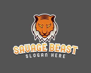 Predator Tiger Beast logo design