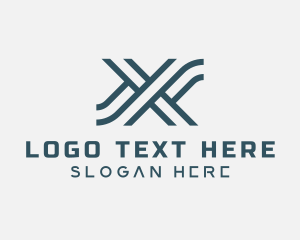 Letter X - Cyber Tech Programmer Letter X logo design