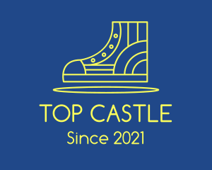 High Top Sneaker Line logo design