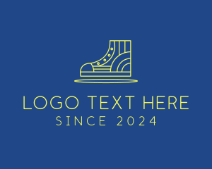 High Cut - High Top Sneaker Line logo design