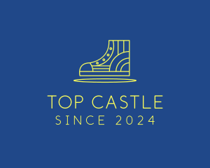 High Top Sneaker Line logo design