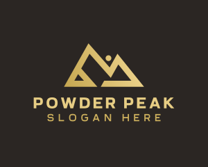 Mountain Summit Peak logo design