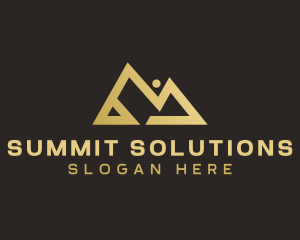 Mountain Summit Peak logo design