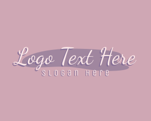 Script - Feminine Watercolor Salon logo design