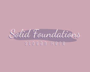 Clothing Line - Feminine Watercolor Salon logo design