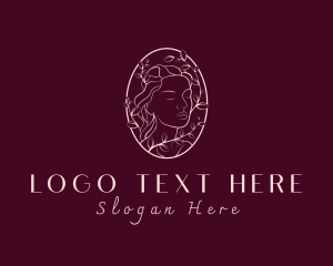 Lady - Natural Leaf Dermatology logo design