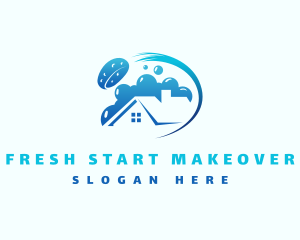 Makeover - House Cleaning Sponge logo design