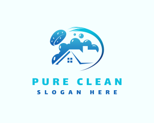 House Cleaning Sponge logo design