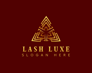 Professional Luxury Pyramid logo design