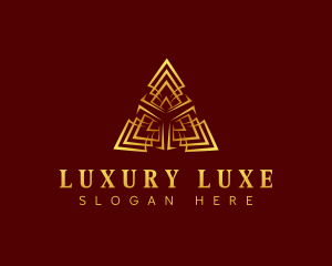 Professional Luxury Pyramid logo design