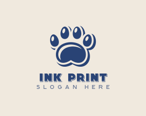 Paw Print Pet Grooming logo design