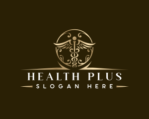 Caduceus Health Hospital logo design