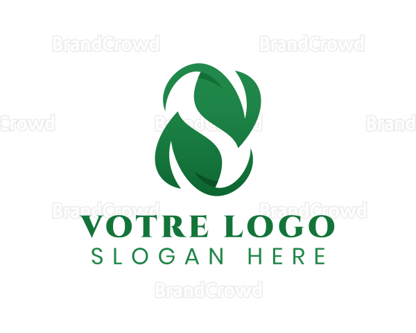 Natural Leaf Letter S Logo